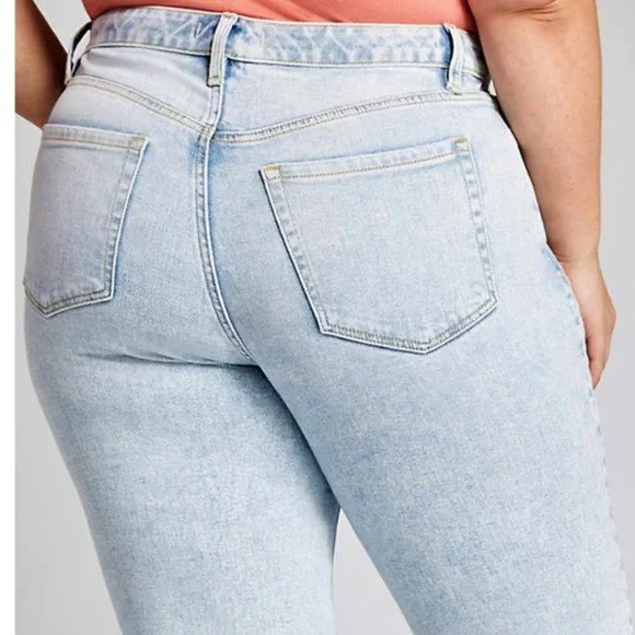 Lane Bryant High Rise Straight Crop Jeans | 16 | Flex Magic Waistband | NWT - Picture 6 of 10
